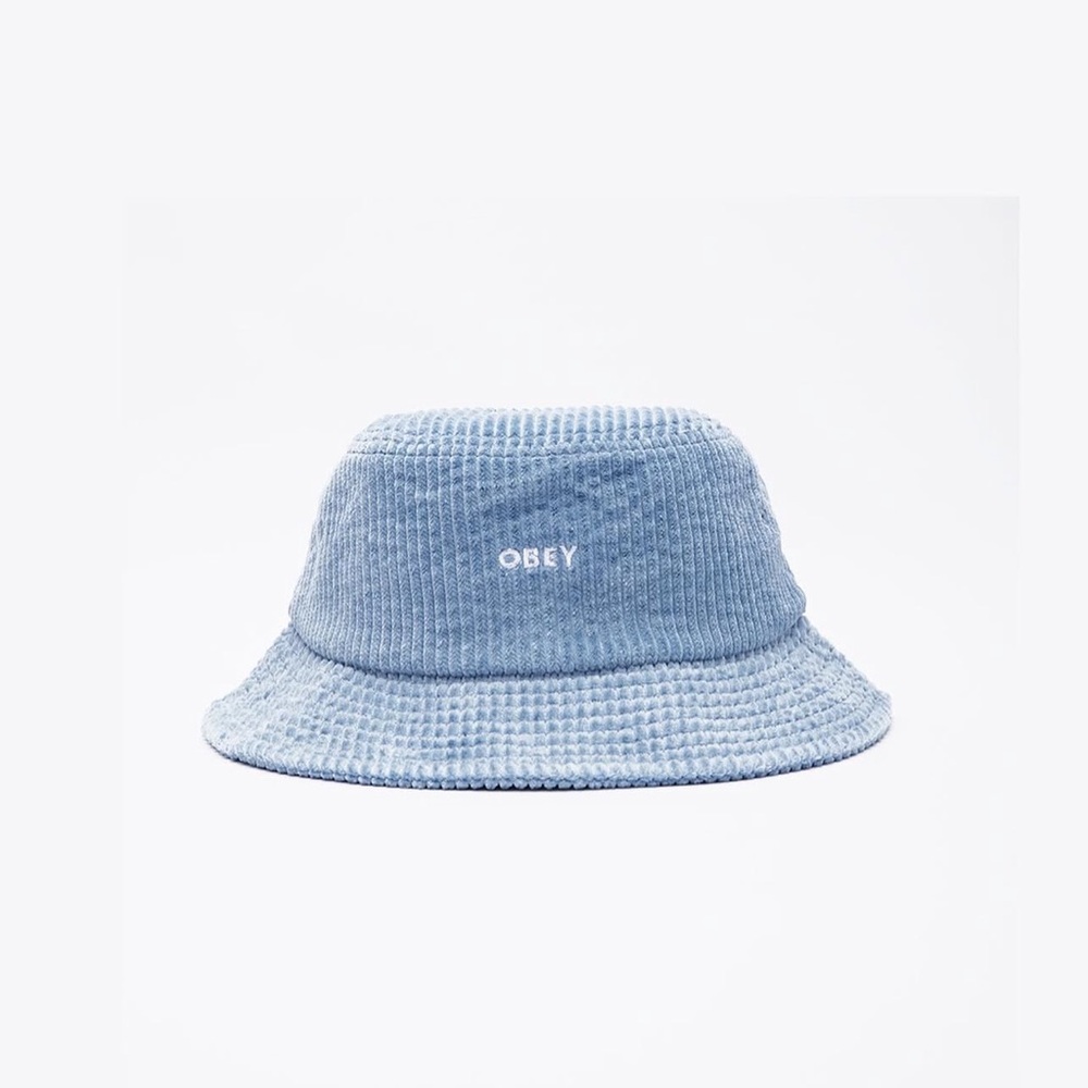OBEY Blue corduroy bucket hat